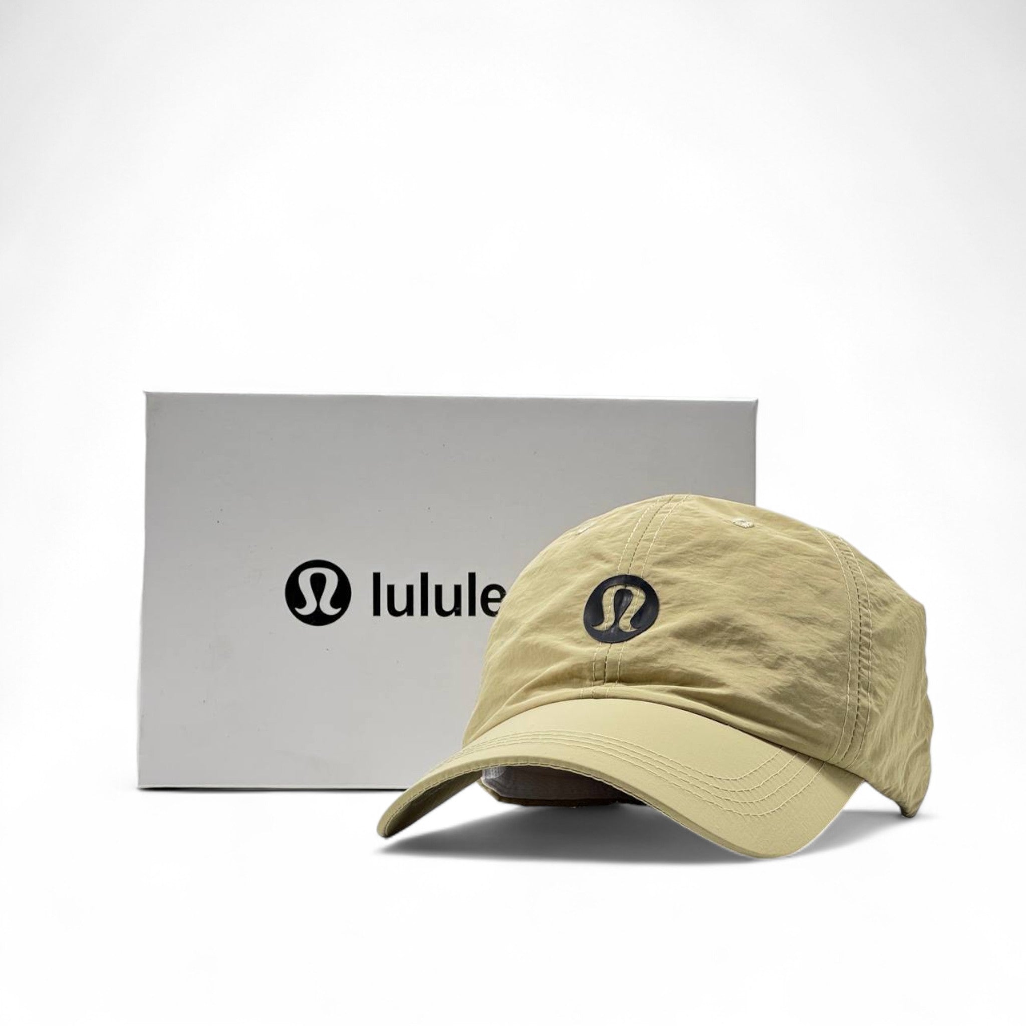 Lululemon Beige Performance Cap with Black Logo – With Box 🤎🖤