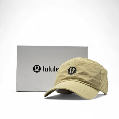 Lululemon Beige Performance Cap with Black Logo – With Box 🤎🖤