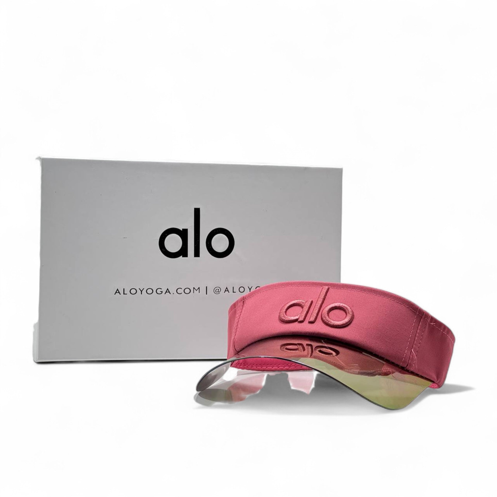 Alo Yoga Iridescent Visor Cap – Berry Pink with Box 💖🧿