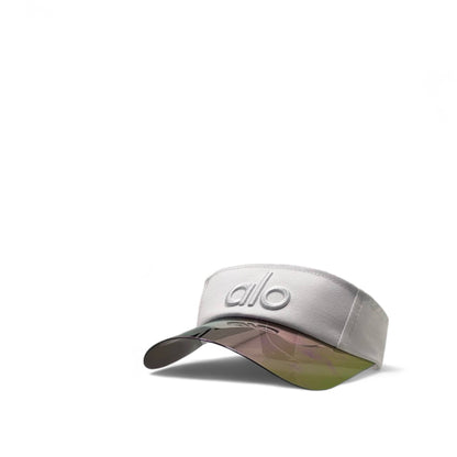Alo Yoga Iridescent Visor Cap – White Edition with Box 🤍🌈
