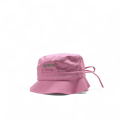 Jacquemus Pink Bucket Hat with Box – French Chic in Bloom 🌸🖤