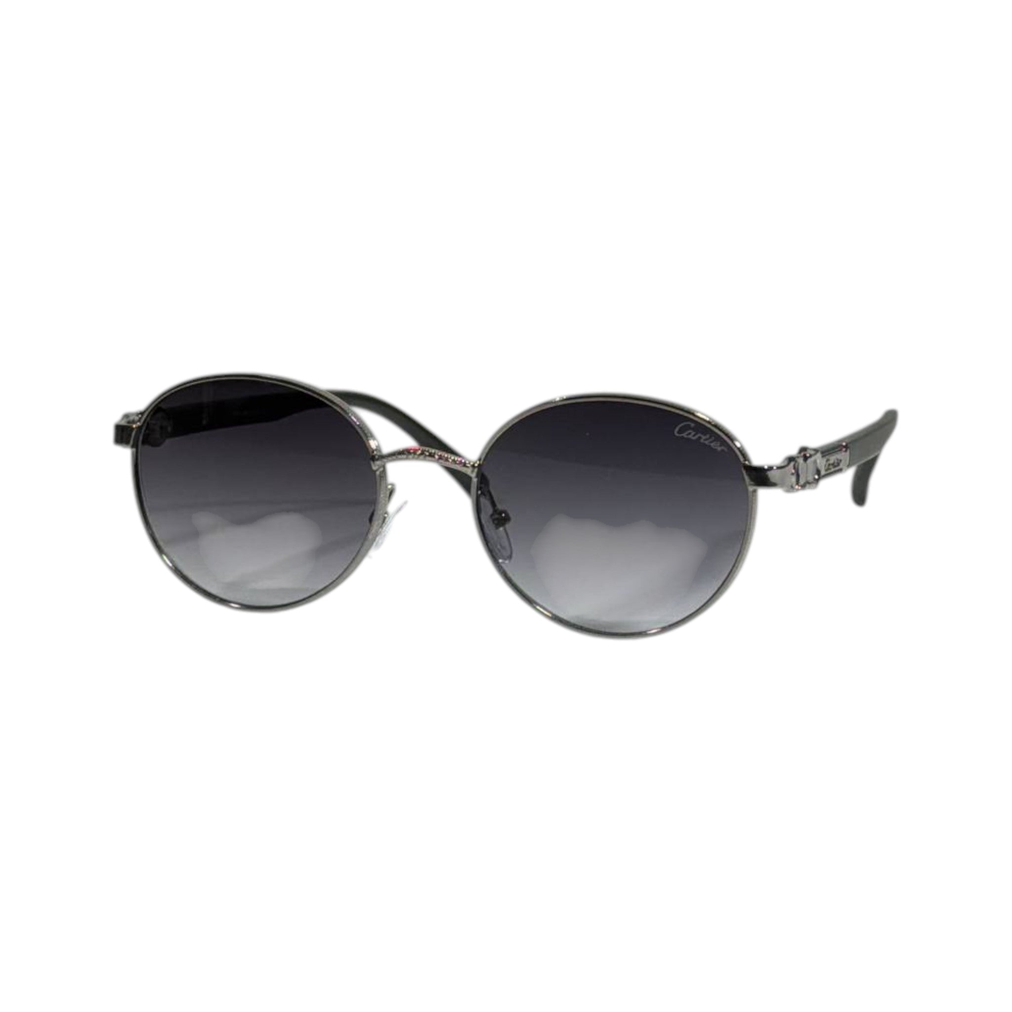 Cartier Luxe Round Silver Sunglasses ✨🖤 Timeless Designer Elegance Eyewear