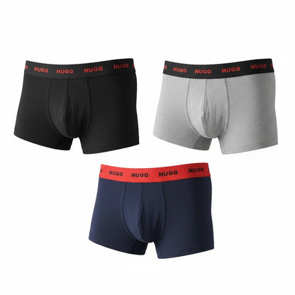 HUGO 3-Pack Premium Boxer Briefs 🔥🩲 Modern Comfort Essentials for Men