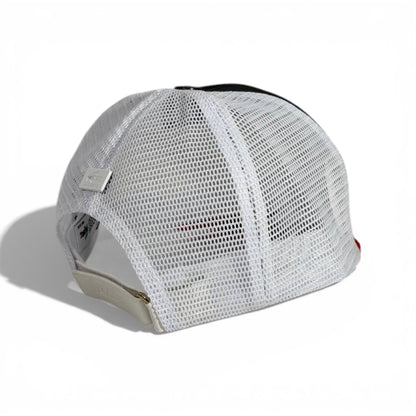 🧢 Lacoste Black, White & Red Trucker Cap – Bold Crocodile Statement 🖤❤️🐊