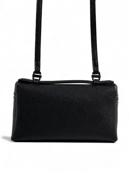 Loro Piana Black Leather Crossbody Bag 🖤✨ | Luxury Structured Shoulder Purse