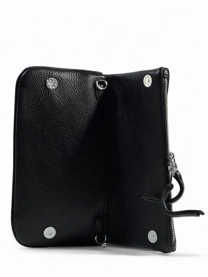 Zadig & Voltaire Black Studded Leather Shoulder Bag 🖤✨ | Iconic Parisian Glam