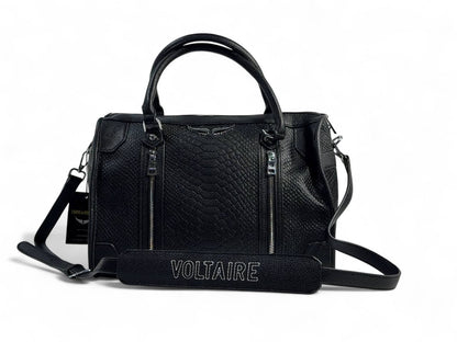 Zadig & Voltaire Black Voltaire Shoulder Bag 🖤 | Bold Parisian Statement