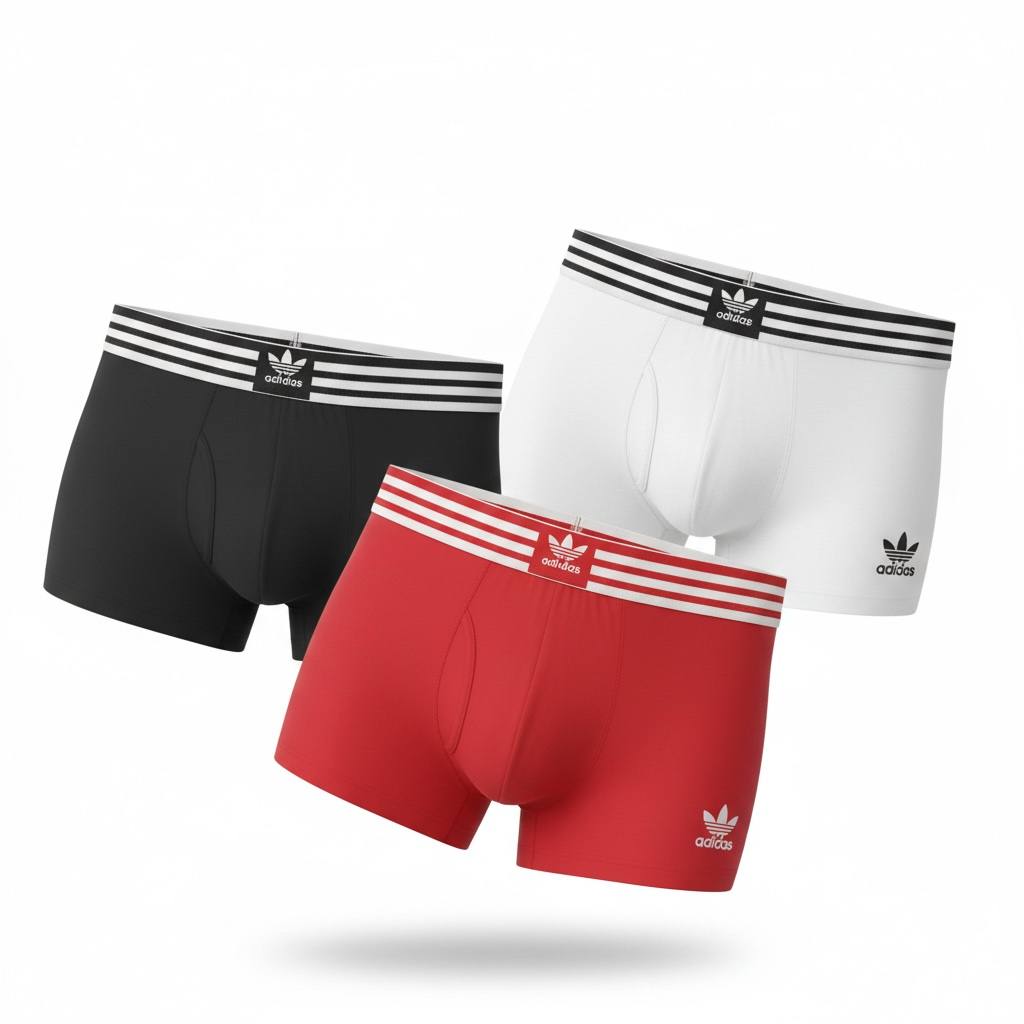 Adidas Originals 3-Pack Boxer Briefs 🔥 Premium Men’s Comfort Underwear Set