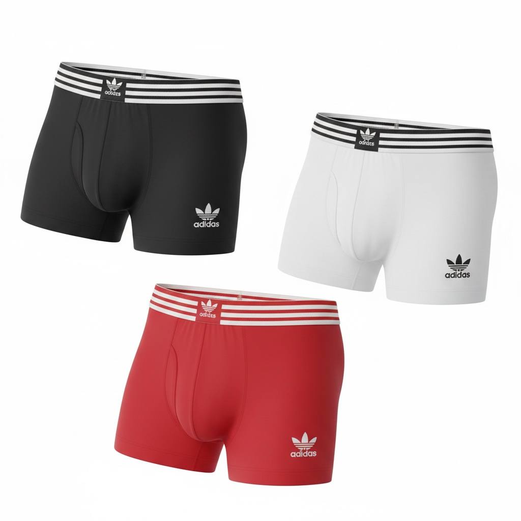 Adidas Originals 3-Pack Boxer Briefs 🔥 Premium Men’s Comfort Underwear Set