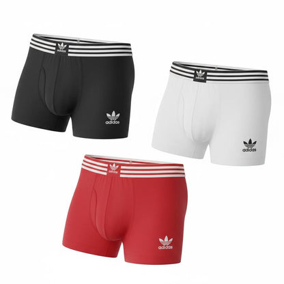 Adidas Originals 3-Pack Boxer Briefs 🔥 Premium Men’s Comfort Underwear Set