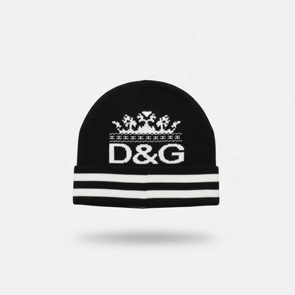🖤 Dolce & Gabbana Crown Logo Knit Beanie – Iconic Italian Winter Luxury 👑❄️