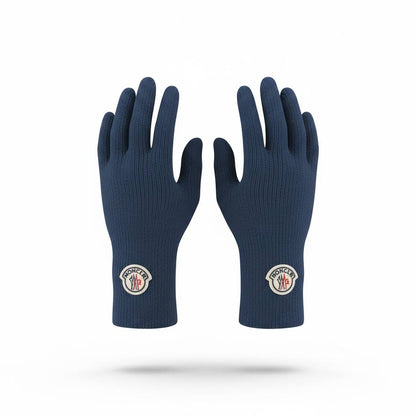💙 Moncler Blue Winter Knit Set – Beanie, Scarf & Gloves Luxury Edition ❄️
