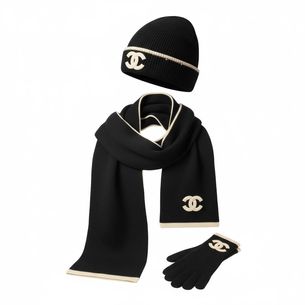 🖤 Chanel Black Knit Winter Set – Iconic Luxury & Timeless Style ❄️