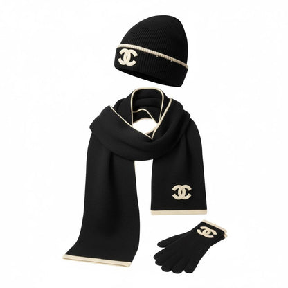 🖤 Chanel Black Knit Winter Set – Iconic Luxury & Timeless Style ❄️