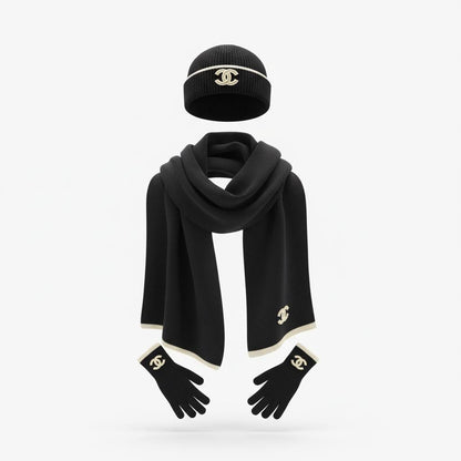 🖤 Chanel Black Knit Winter Set – Iconic Luxury & Timeless Style ❄️