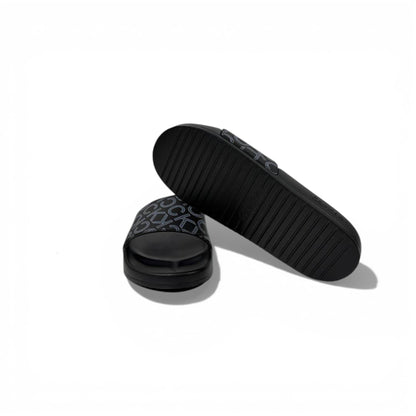 🖤 Calvin Klein Monogram Black Slides