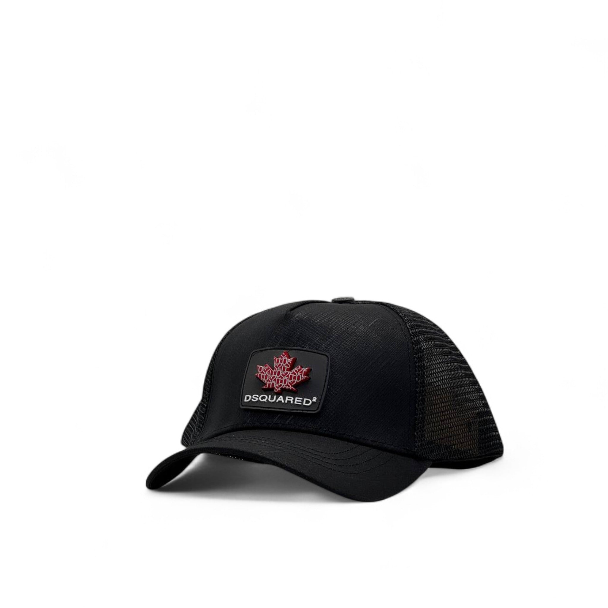 DSQUARED² Black Trucker Cap – Maple Leaf Edition 🍁🖤