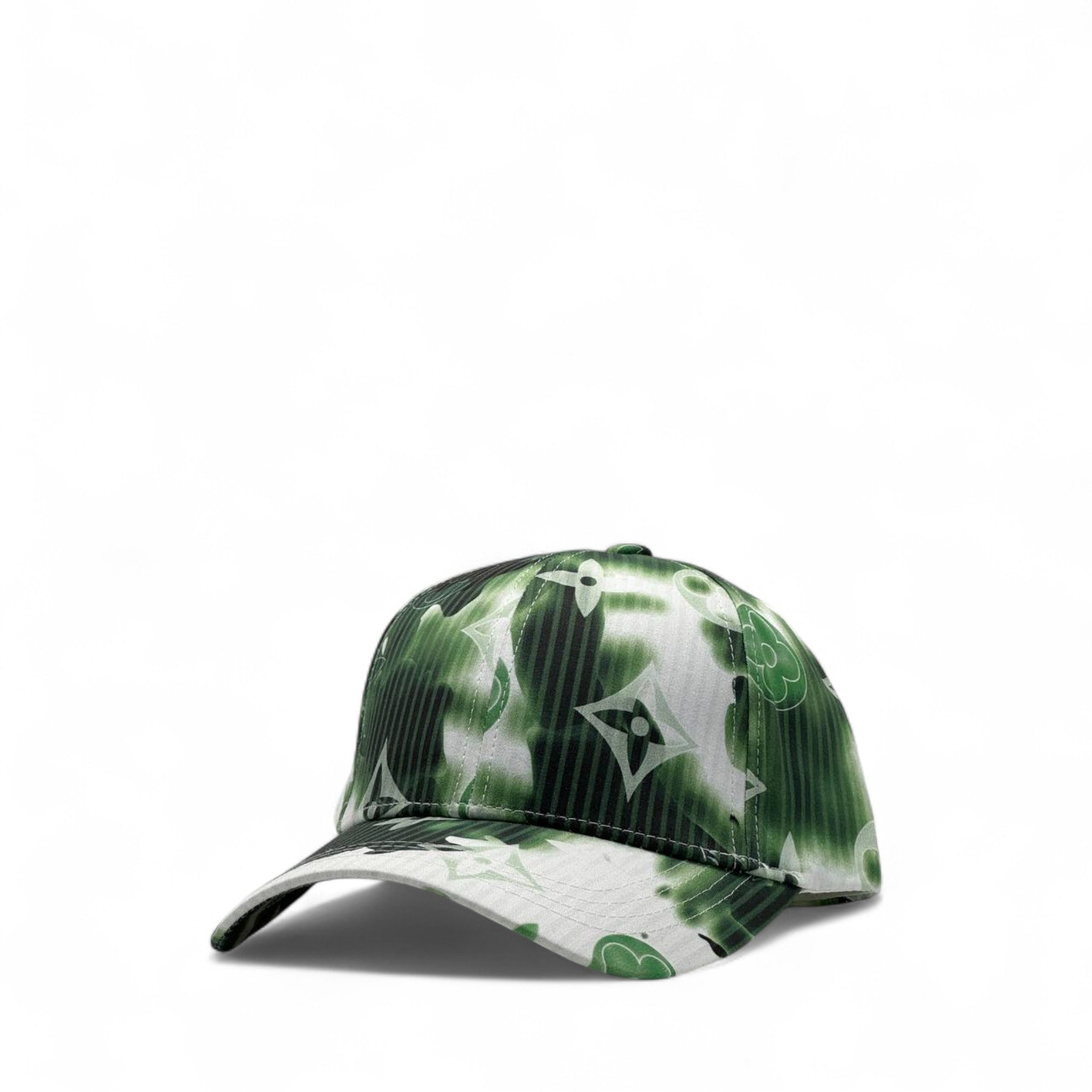 Louis Vuitton Monogram Tie-Dye Cap – Green Graffiti Vibes 💚🧢