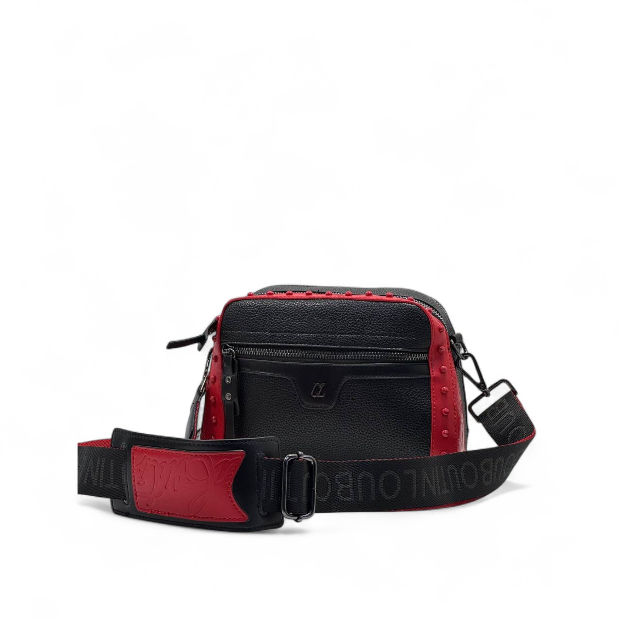 Christian Louboutin Crossbody Bag – Black & Red Spike Edition 🔴🖤