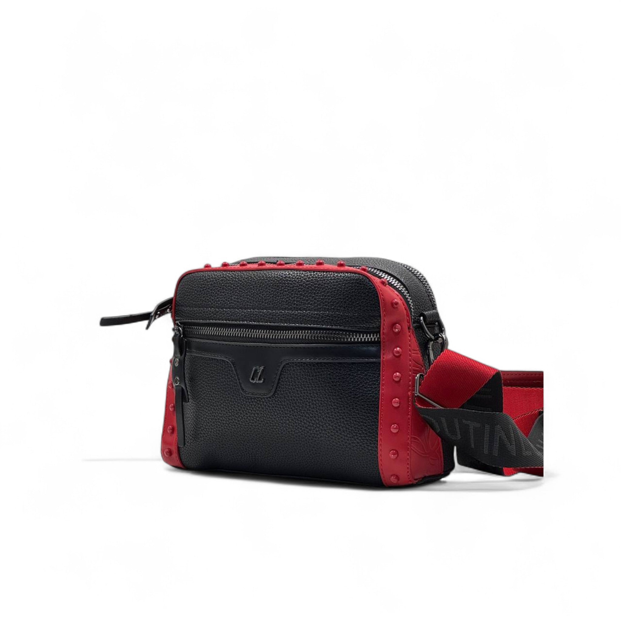 Christian Louboutin Crossbody Bag – Black & Red Spike Edition 🔴🖤