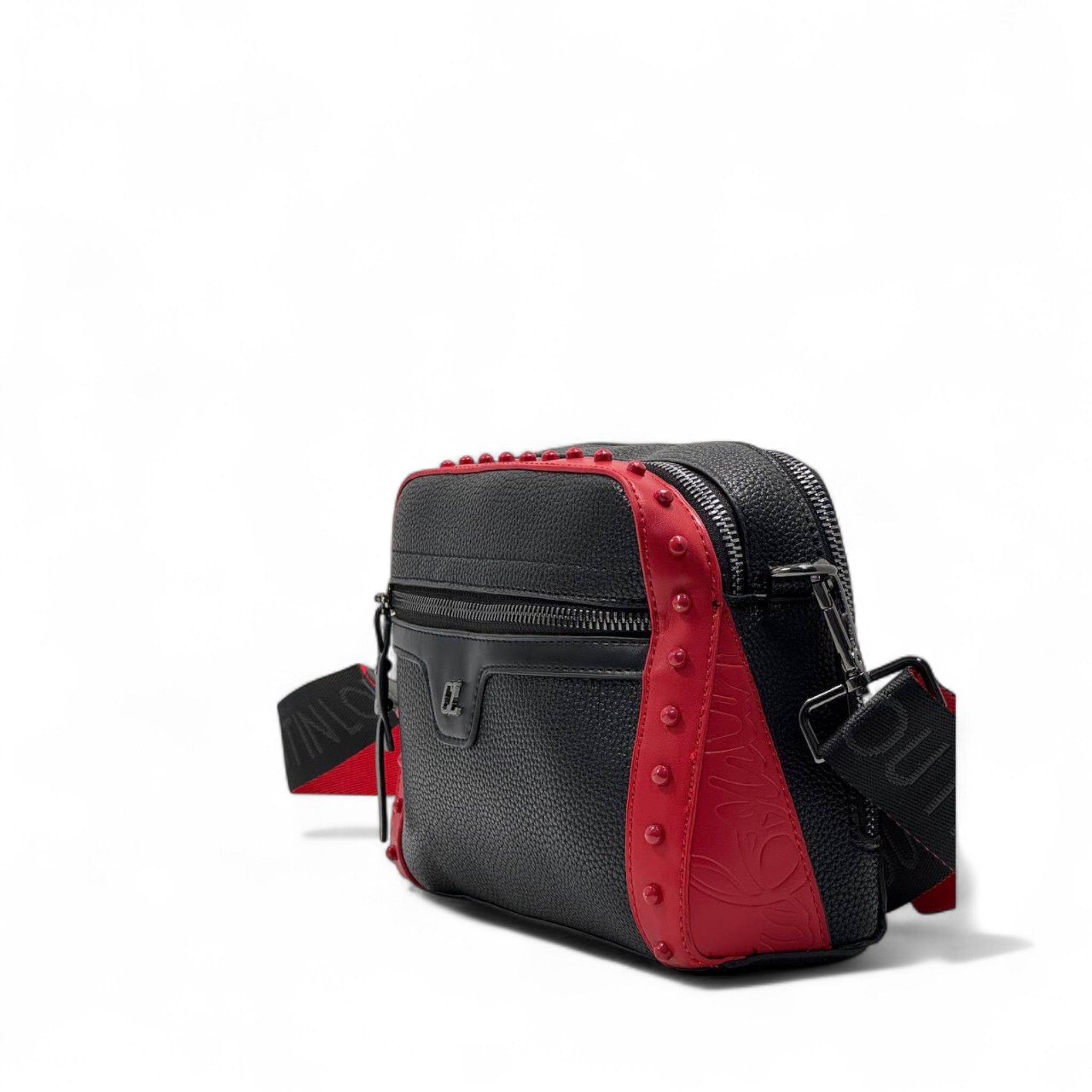 Christian Louboutin Crossbody Bag – Black & Red Spike Edition 🔴🖤