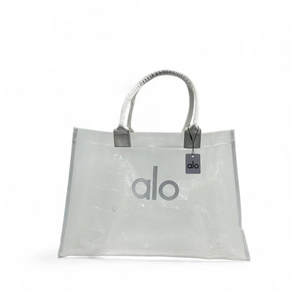Alo Oversized Clear Tote – Ice White 🧊👜