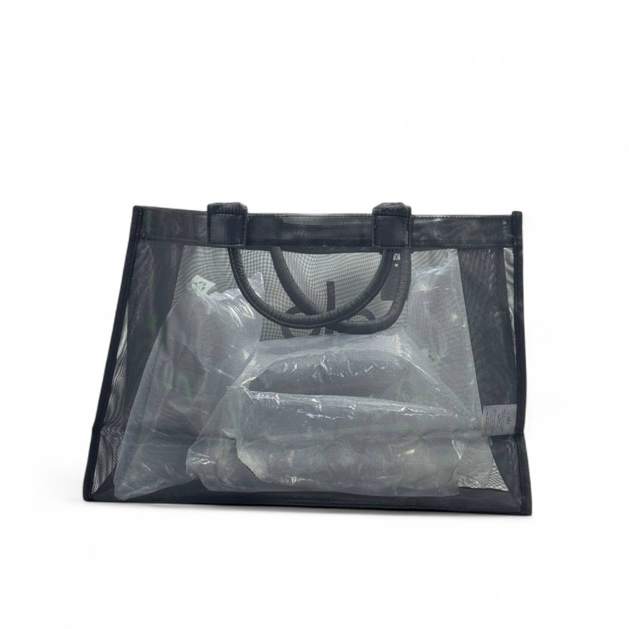 Alo Oversized Clear Tote – Jet Black Edition 🛫👜