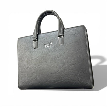 🖤 Montblanc Classic Leather Business Bag – Black | Timeless Executive Style ✨