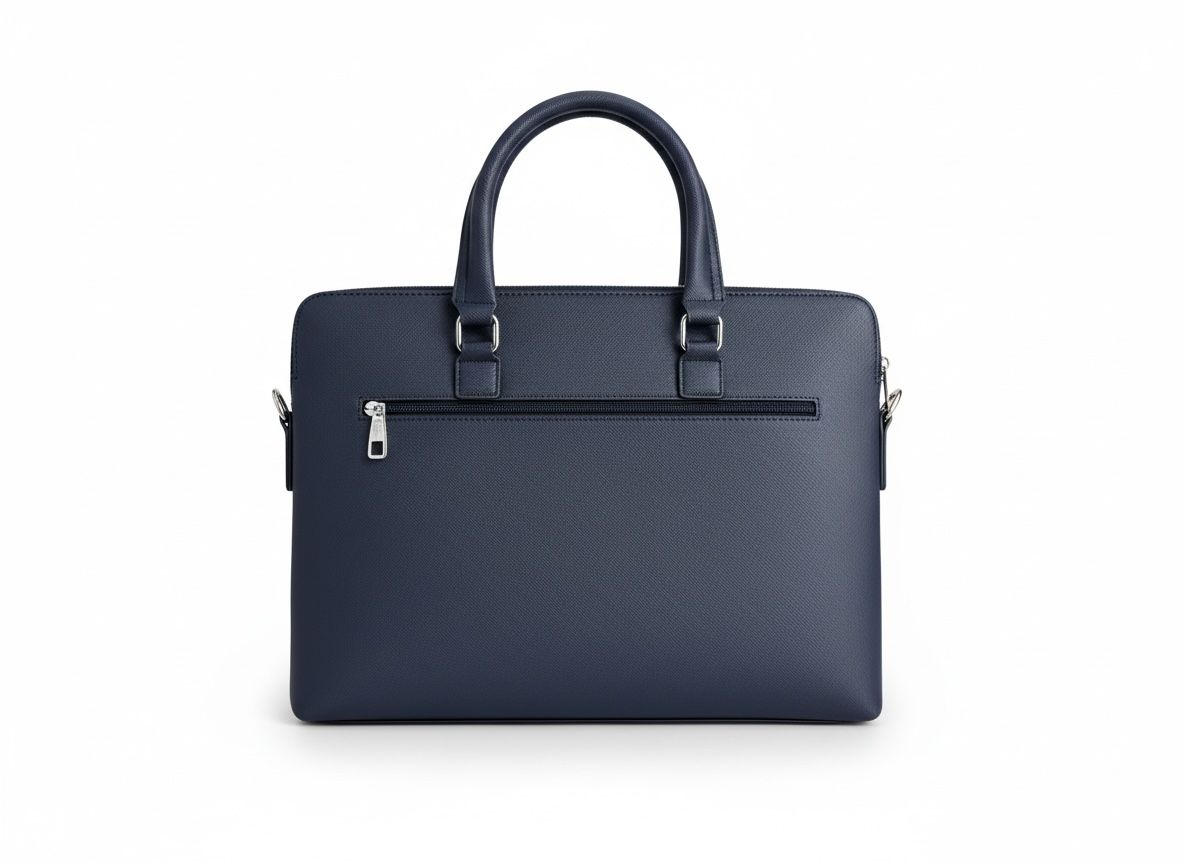 LACOSTE Classic Leather Briefcase 💼🔵 | Minimal Executive Edition