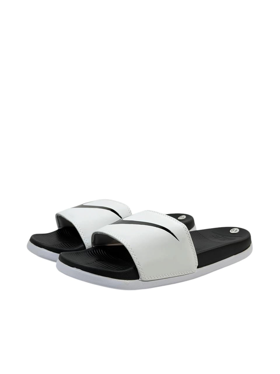 NIKE Classic Slide Sandals – Black & White Edition ⚫⚪