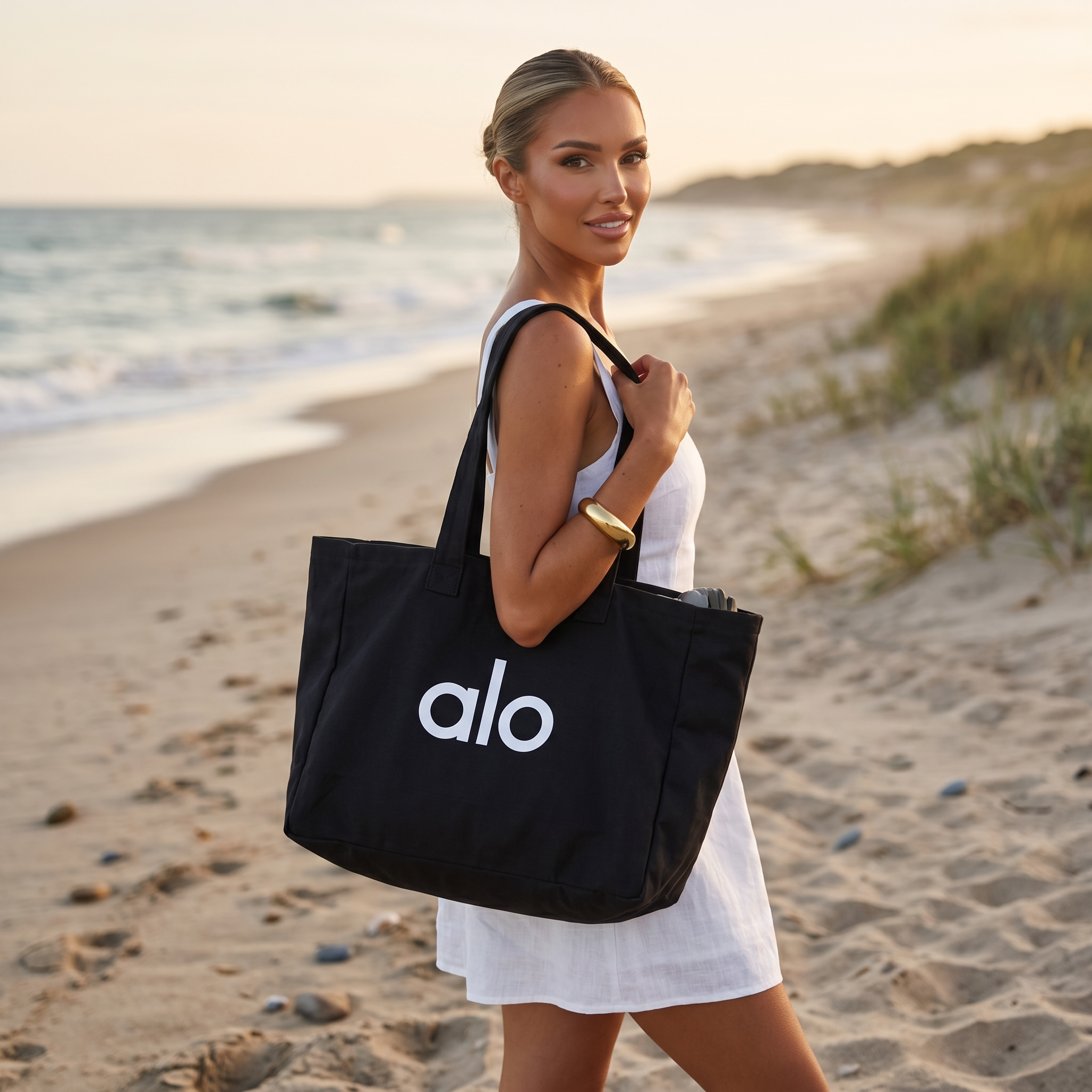Alo Yoga Black Tote Bag 🖤✨ | Everyday Gym & Lifestyle Carryall