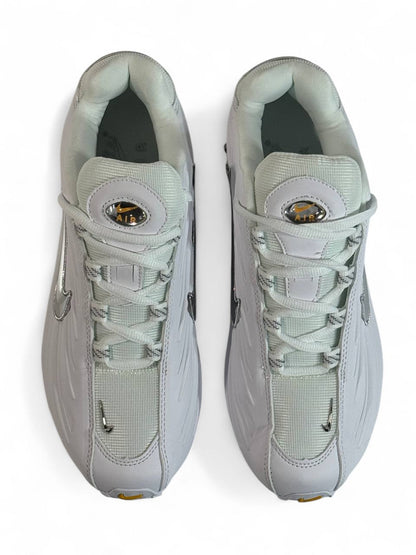 ⚡ Nike Shox Silver Chrome Edition 👟 | Luxury Meets Performance