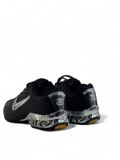 🖤 Nike Shox Black Chrome Edition 👟 | Bold Power. Timeless Style.