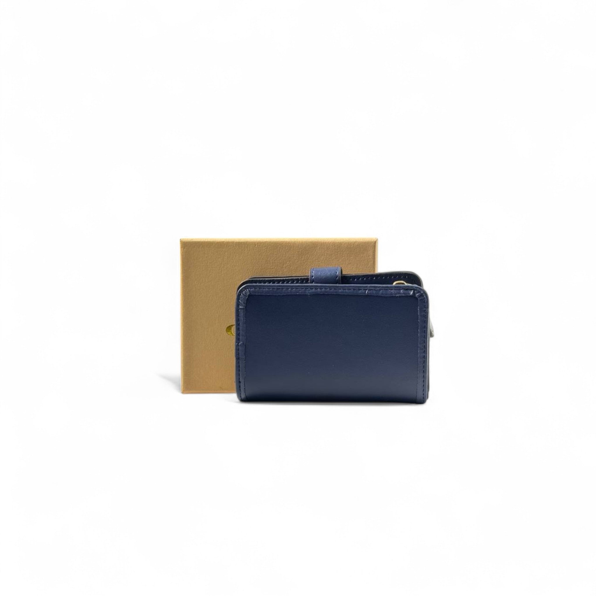 💙 Coach C Signature Wallet – Deep Navy with Gold Accent ✨