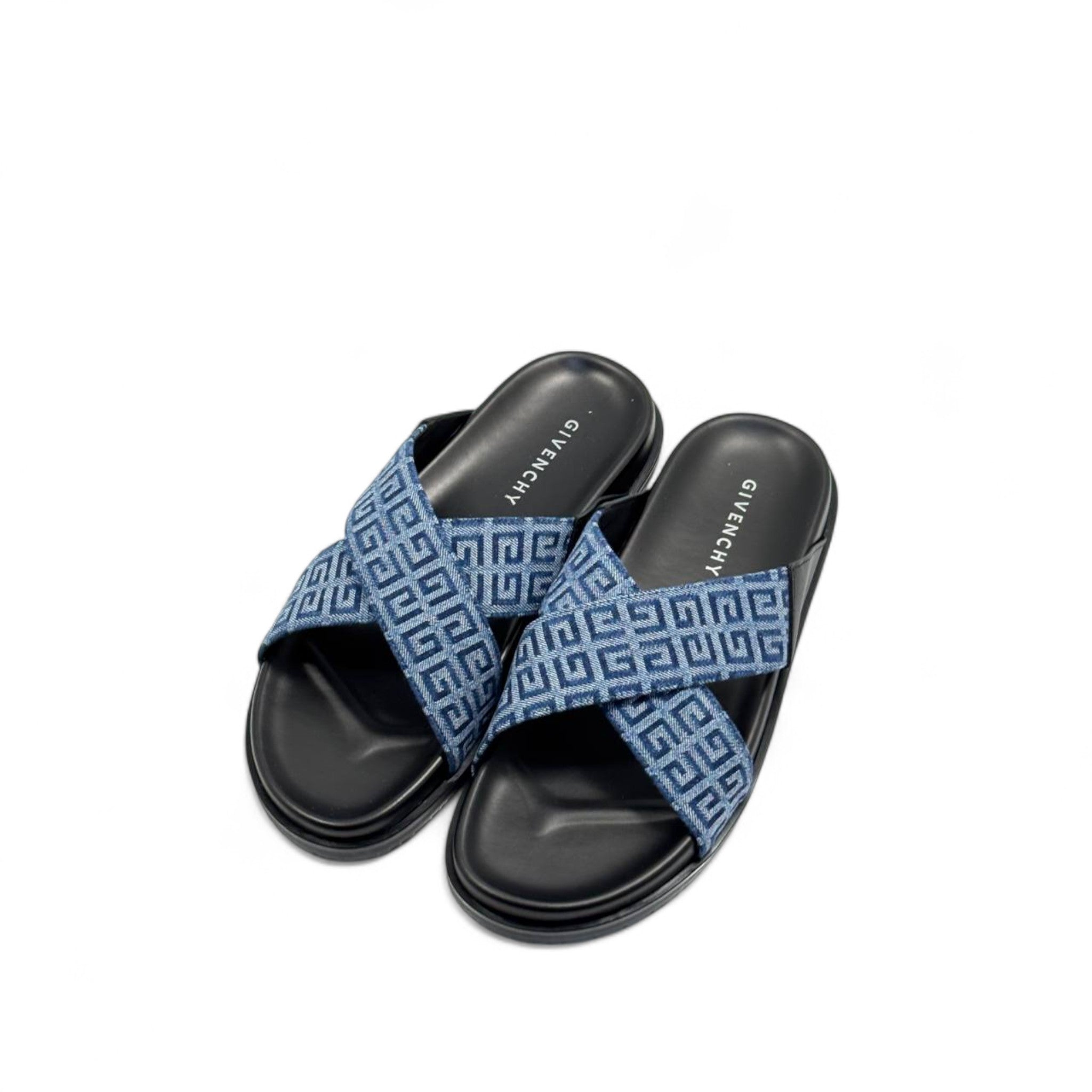 Givenchy Denim Criss-Cross Slides – Luxury Summer Sandals