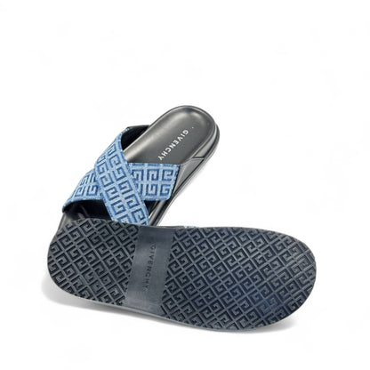 Givenchy Denim Criss-Cross Slides – Luxury Summer Sandals