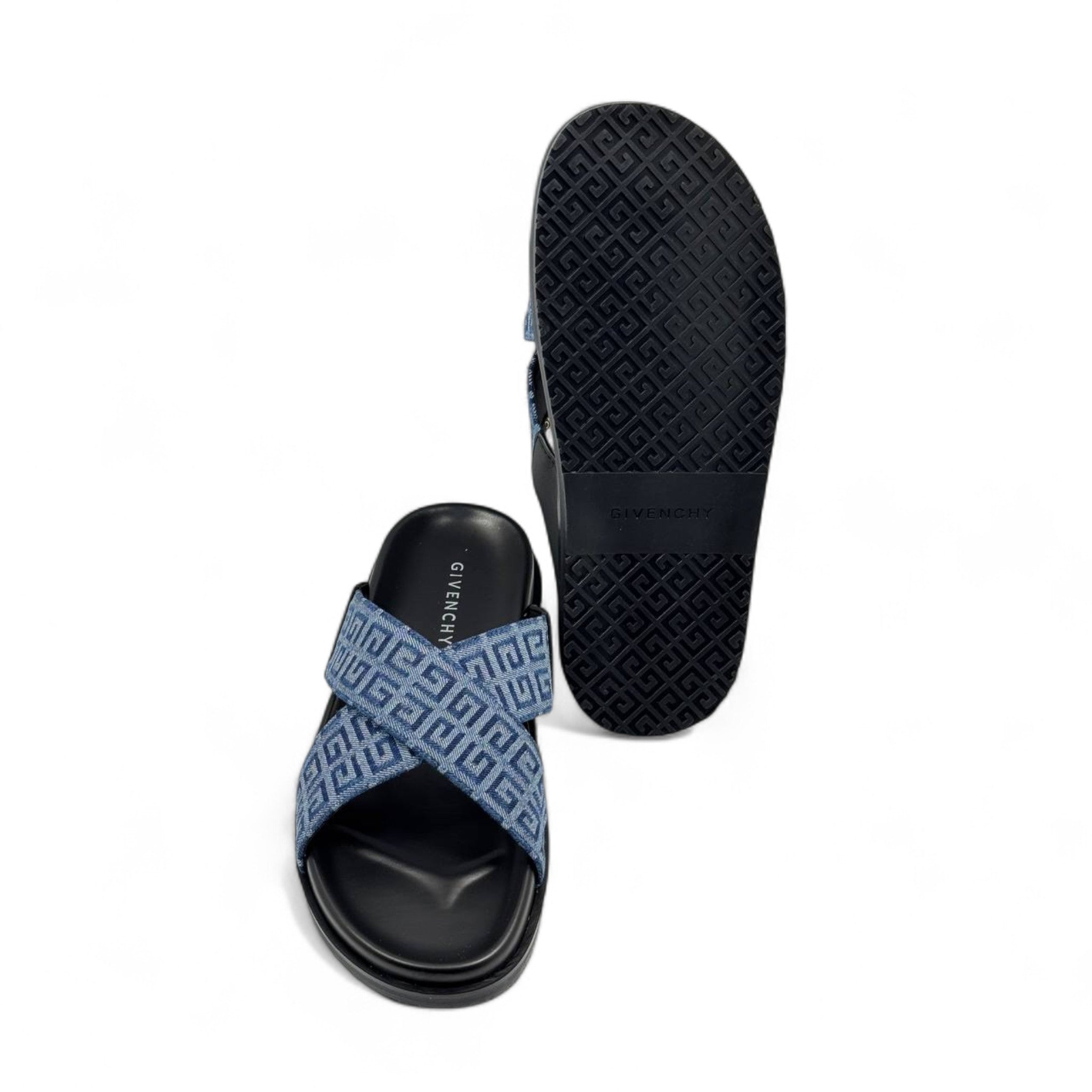 Givenchy Denim Criss-Cross Slides – Luxury Summer Sandals