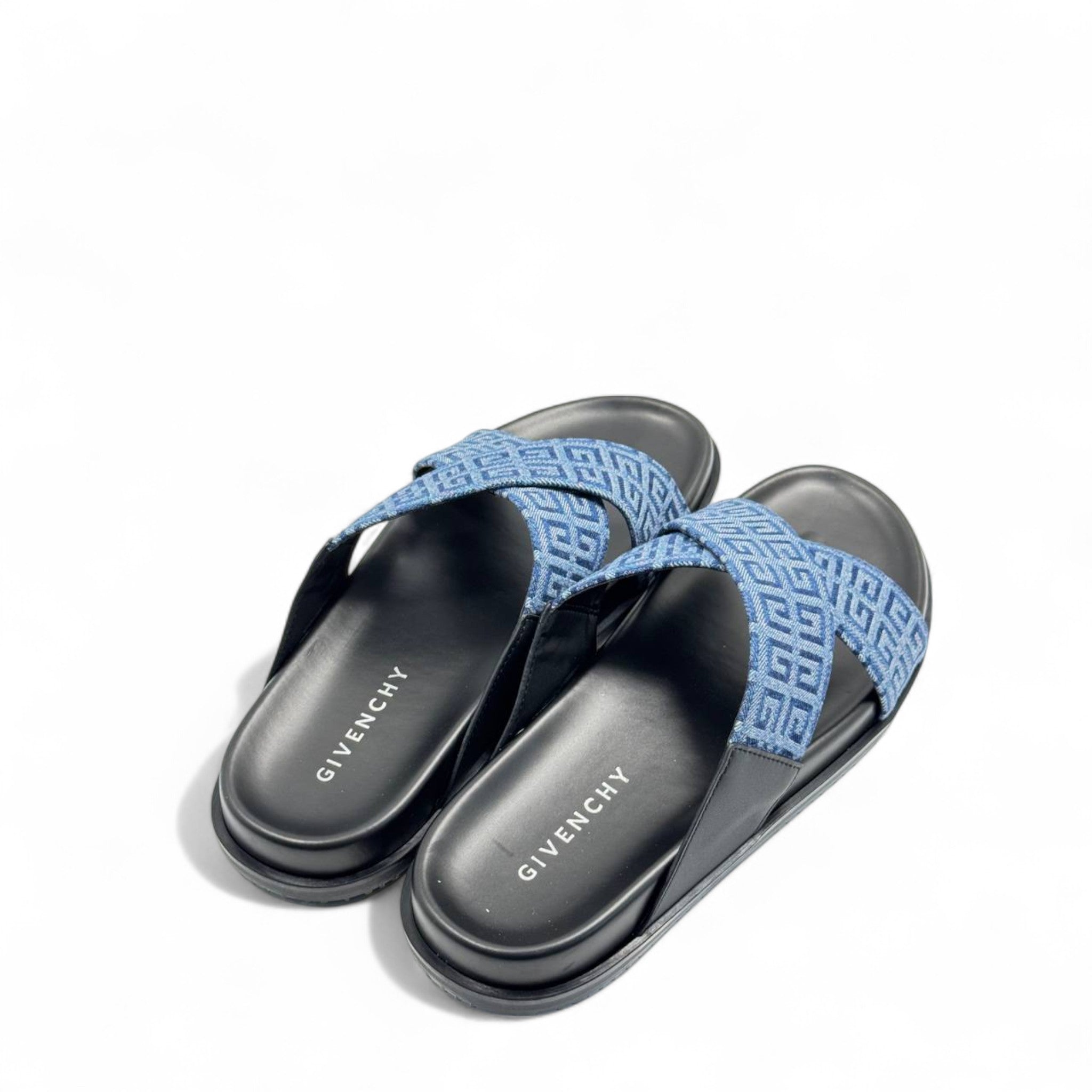 Givenchy Denim Criss-Cross Slides – Luxury Summer Sandals