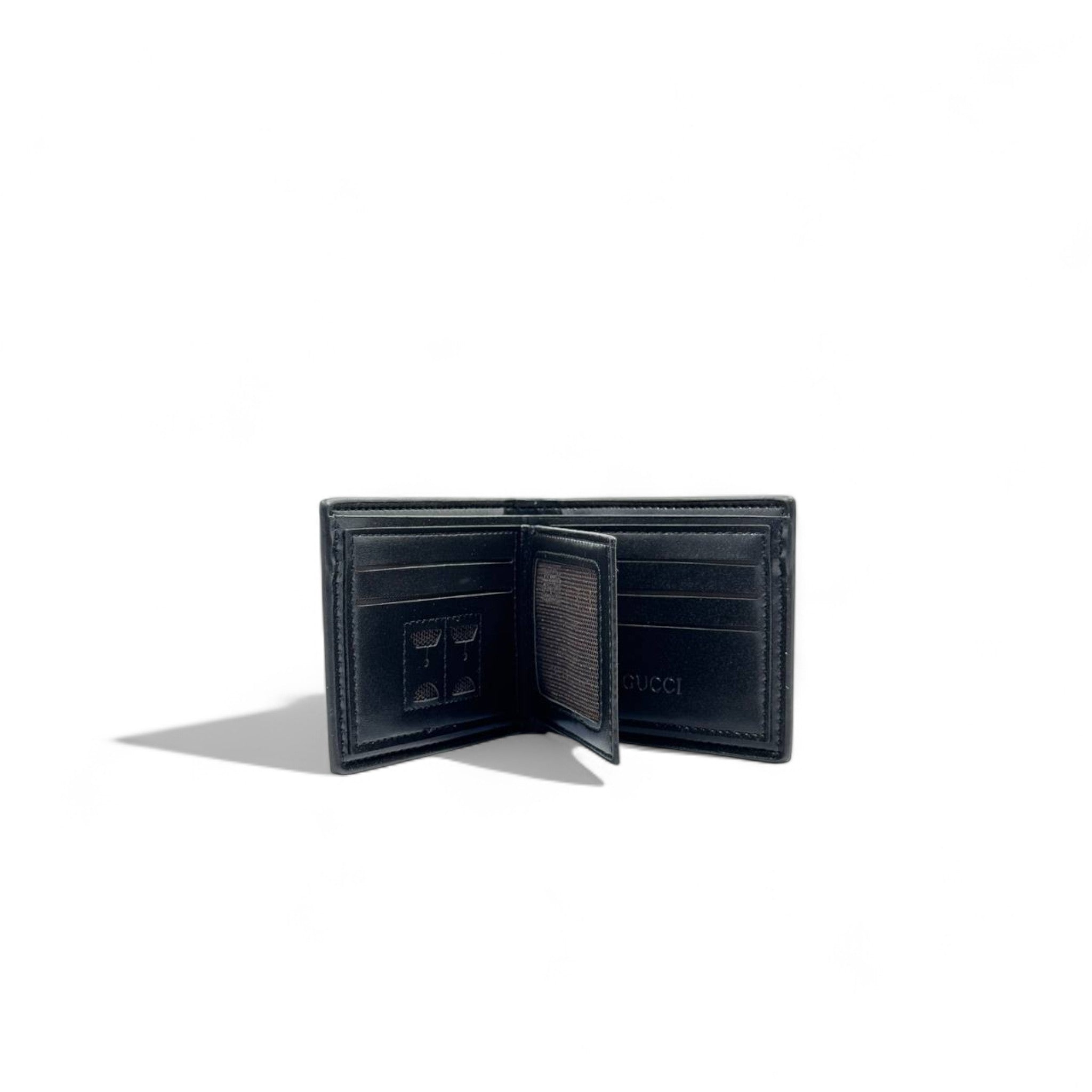 GG Black Leather Gift Set – Wallet, Card Holder & Keychain 🖤✨