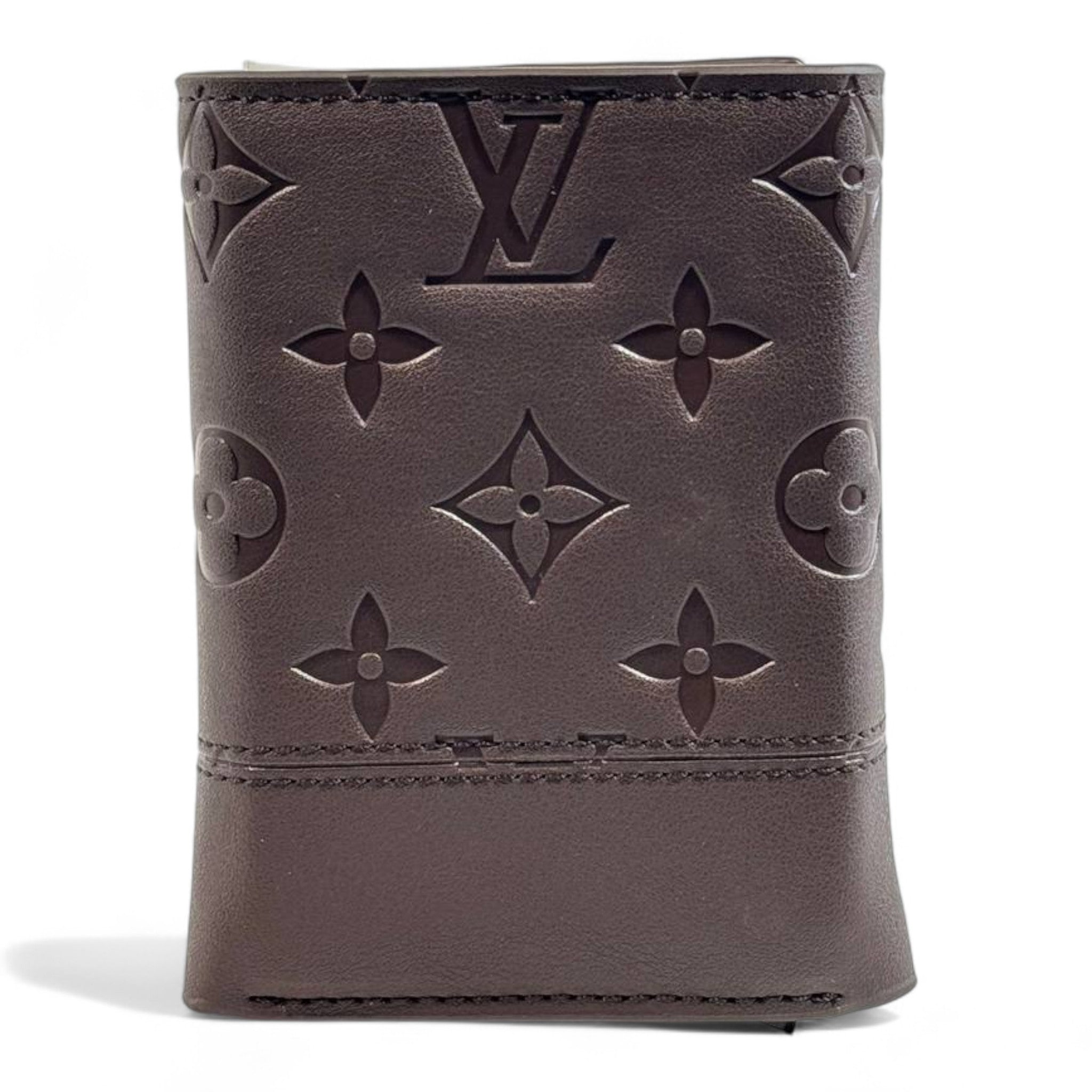 Louis Vuitton Monogram Embossed Trifold Wallet – Chocolate Brown Edition
