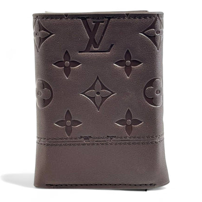 Louis Vuitton Monogram Embossed Trifold Wallet – Chocolate Brown Edition