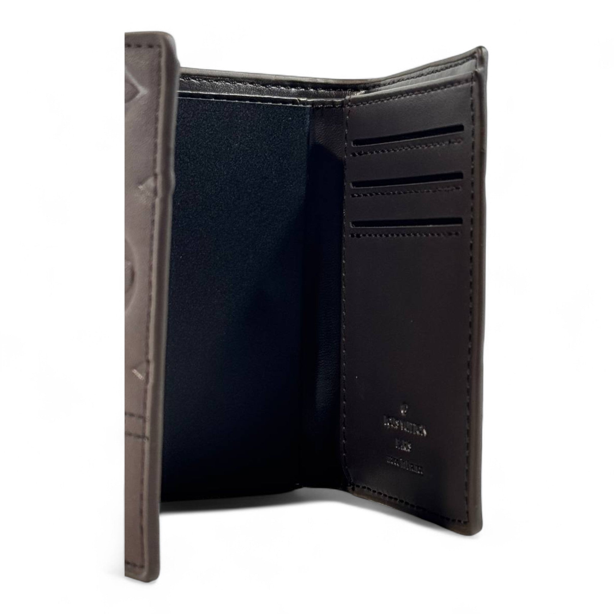 Louis Vuitton Monogram Embossed Trifold Wallet – Chocolate Brown Edition
