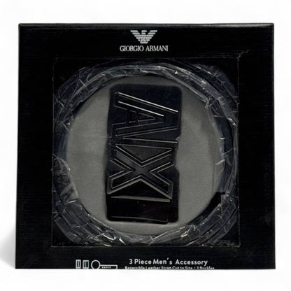 : 🖤 Armani Exchange A|X Reversible Leather Belt – Double Face 135cm ⚡️
