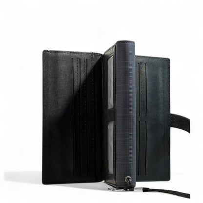 💙 Montblanc Blue Check Long Wallet – Signature Edition 💼