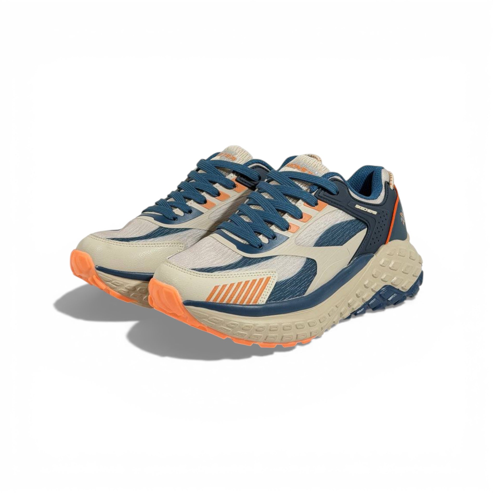 🟦🟧 Skechers Monster Evo Sneakers – Rugged Performance & All-Day Comfort 👟🔥
