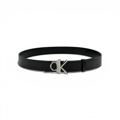 🖤 CK Logo Belt with Silver Buckle-120cm | Minimal Luxury Essential ✨