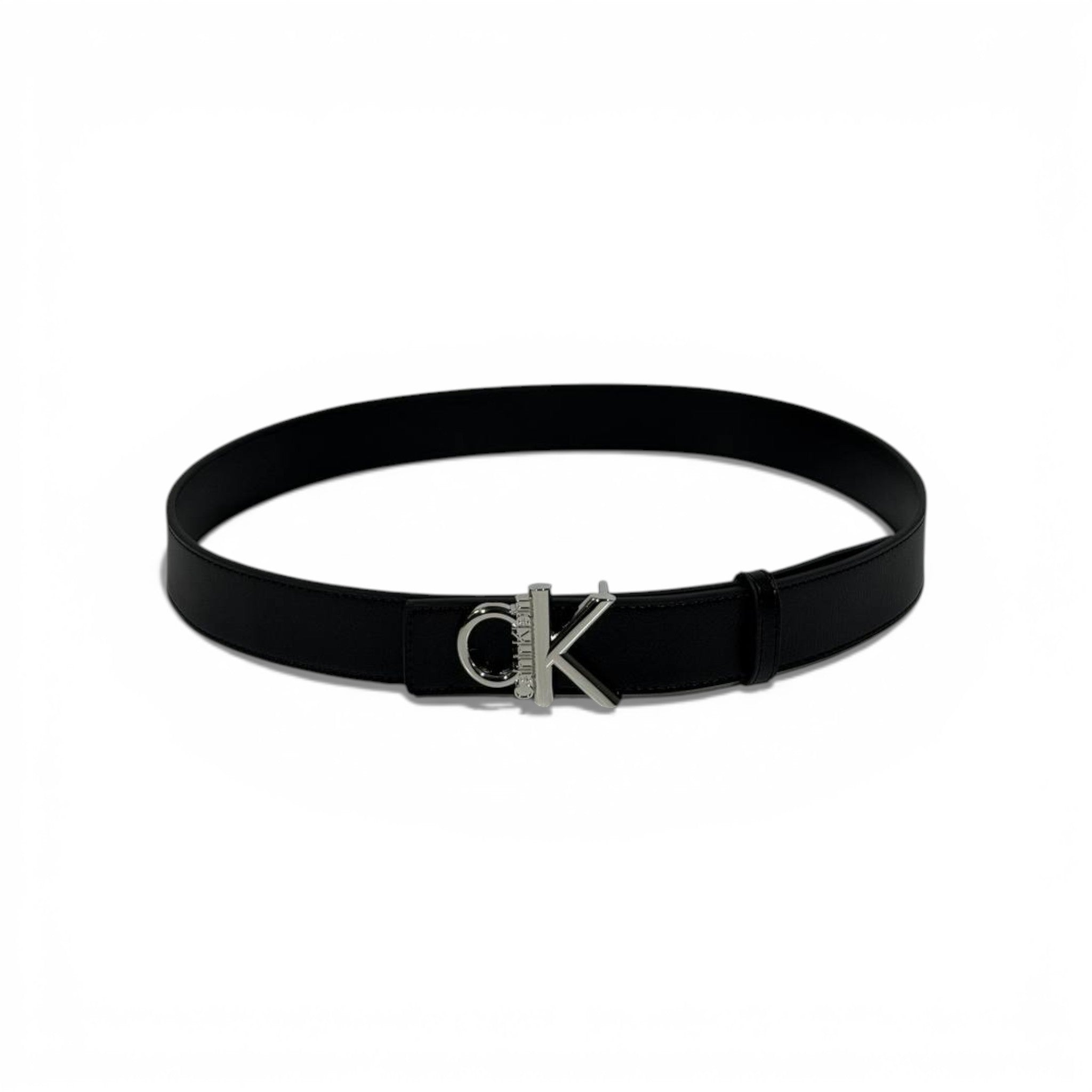 🖤 CK Logo Belt with Silver Buckle-120cm | Minimal Luxury Essential ✨