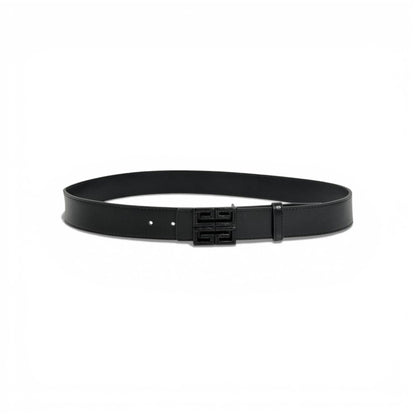 🖤 Givenchy Black Leather Belt Matte 4G Buckle 115cm Luxury Men’s Belt