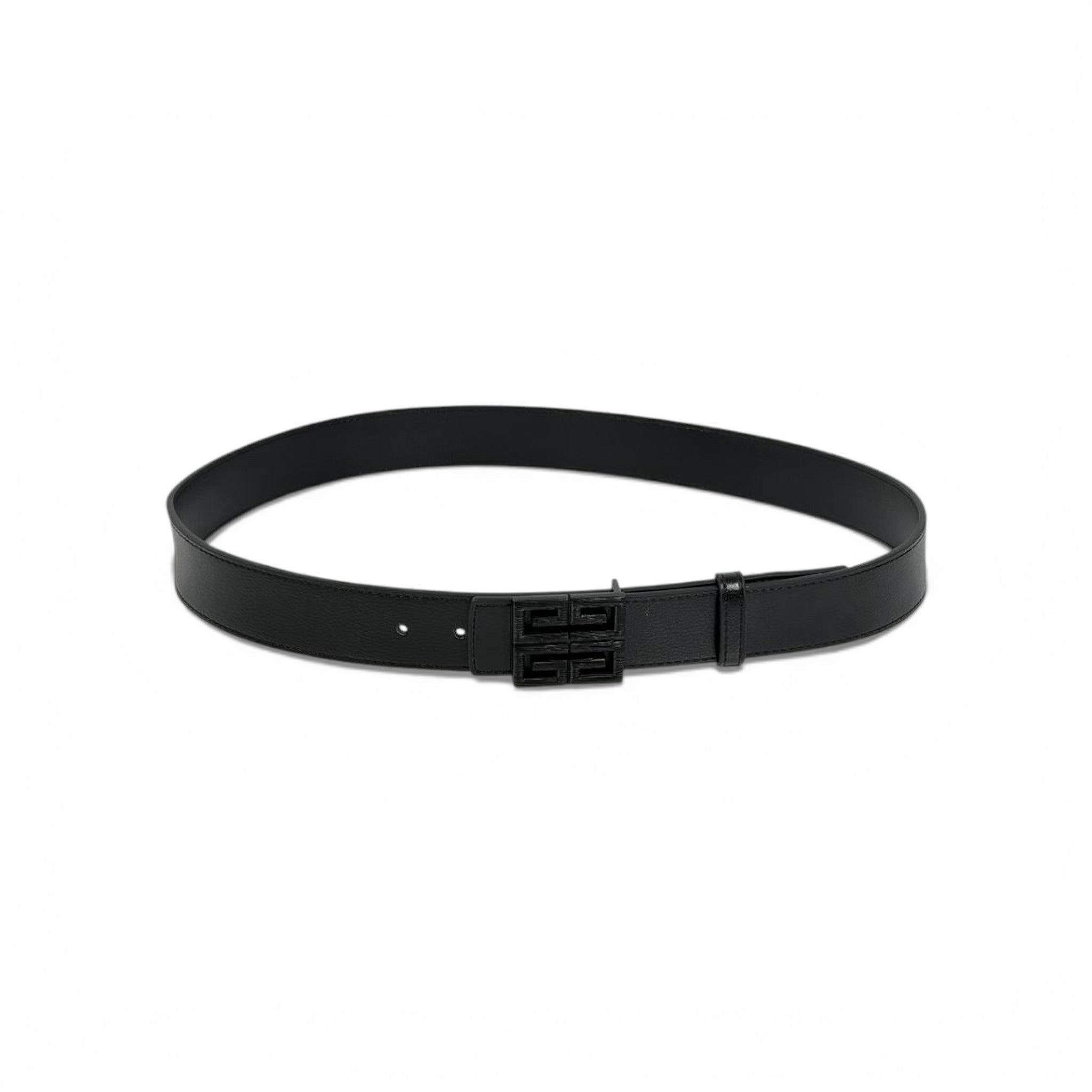 🖤 Givenchy Black Leather Belt Matte 4G Buckle 115cm Luxury Men’s Belt