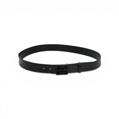 🖤 Givenchy Black Leather Belt Matte 4G Buckle 115cm Luxury Men’s Belt